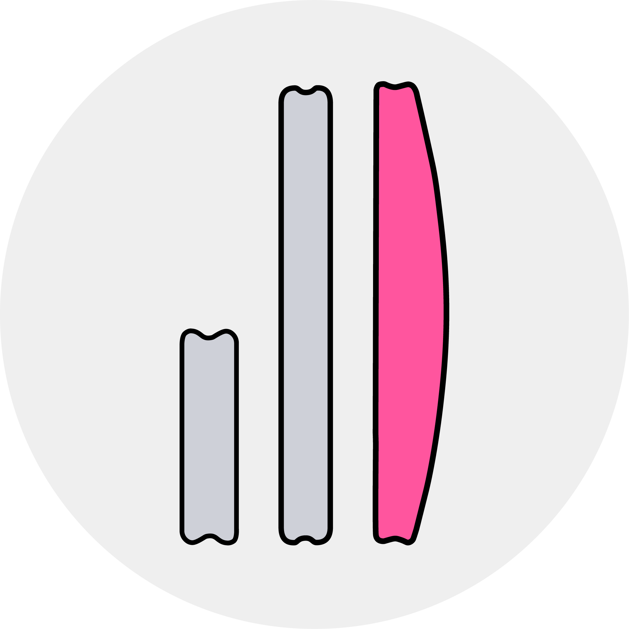 Bases for adhesive files