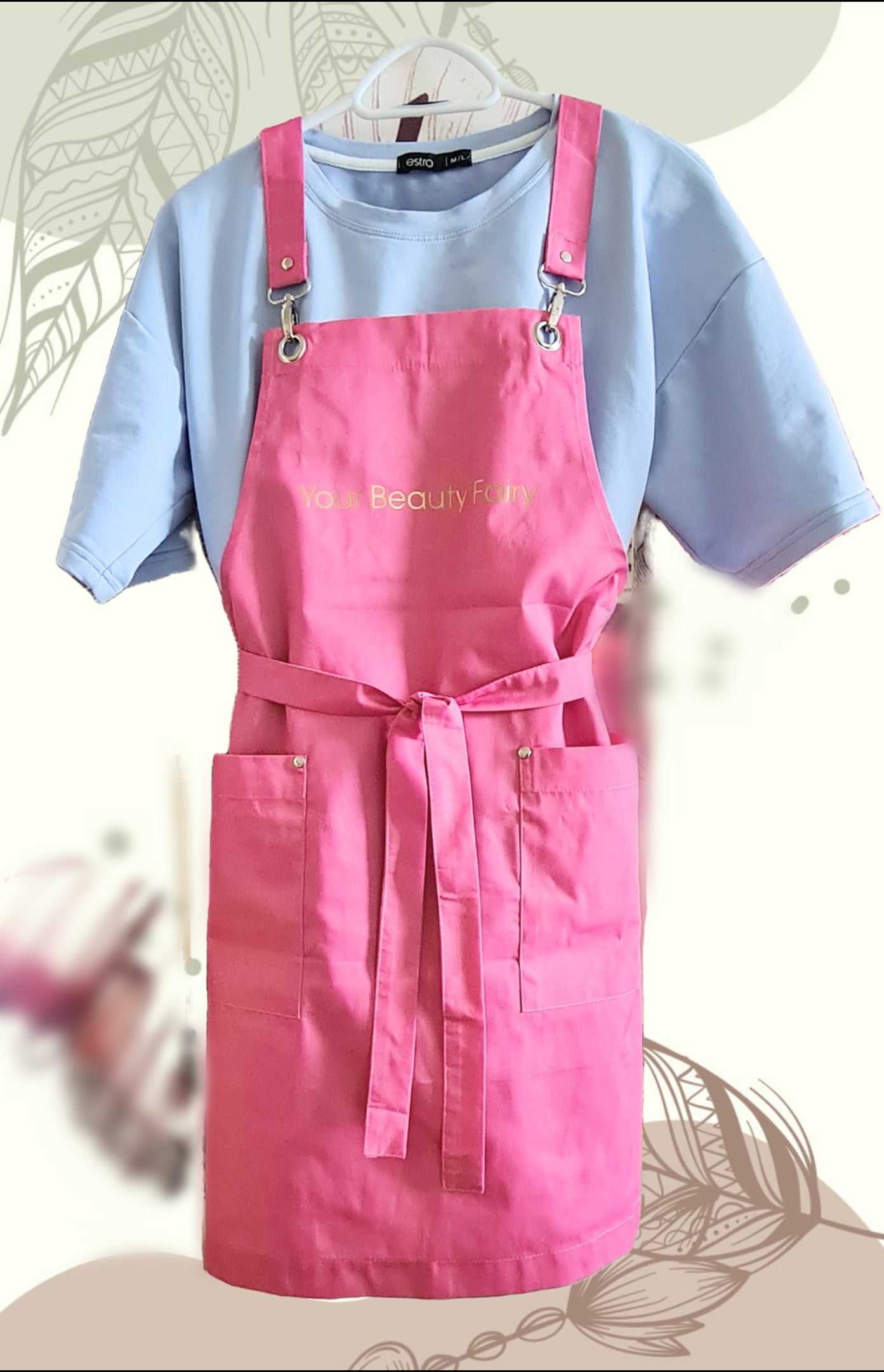 Apron pink/gold image 2