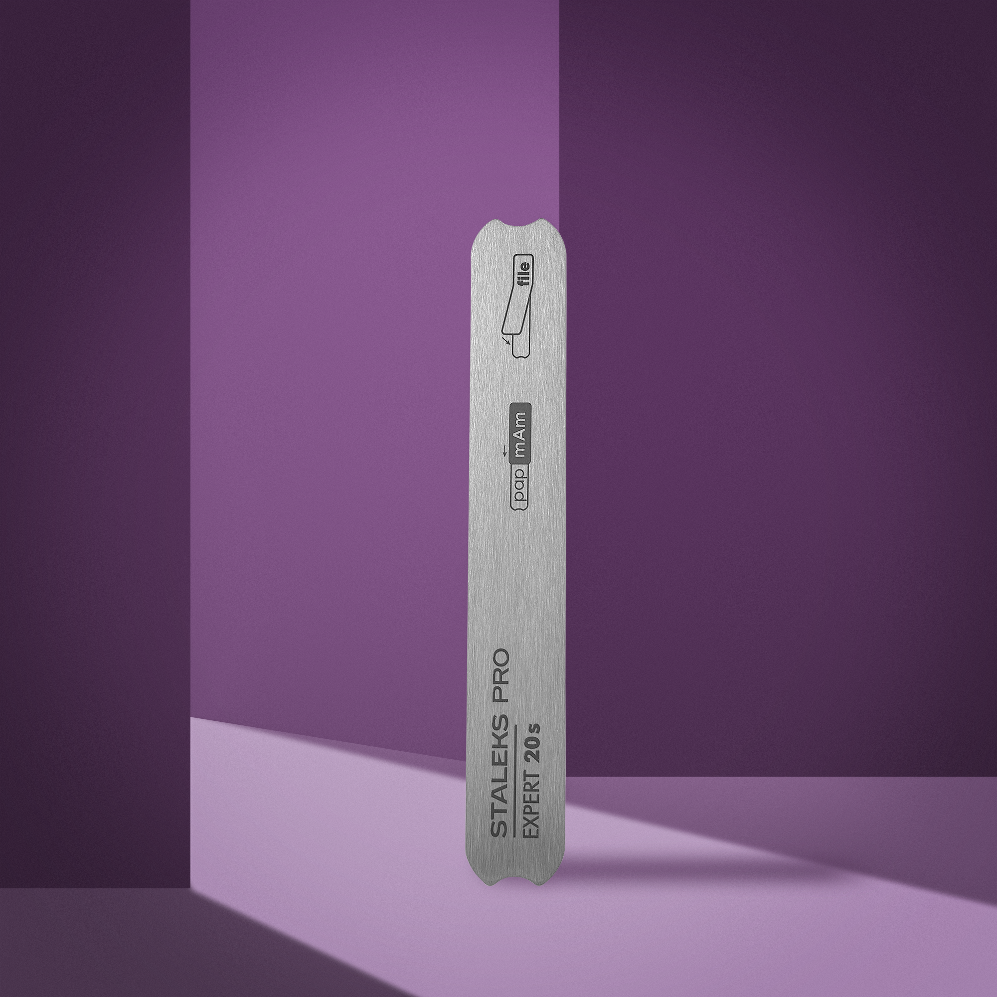 MBE-20s Nail file metal straight (base) Staleks (130 mm) image 0