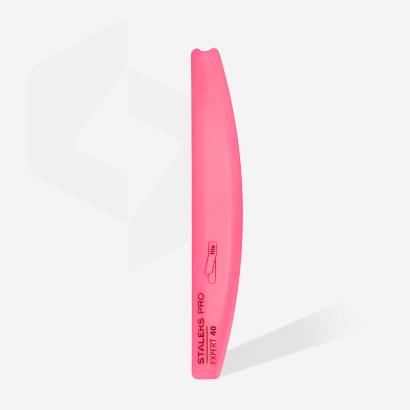 Crescent bevelled plastic base for nail file EXPERT 40