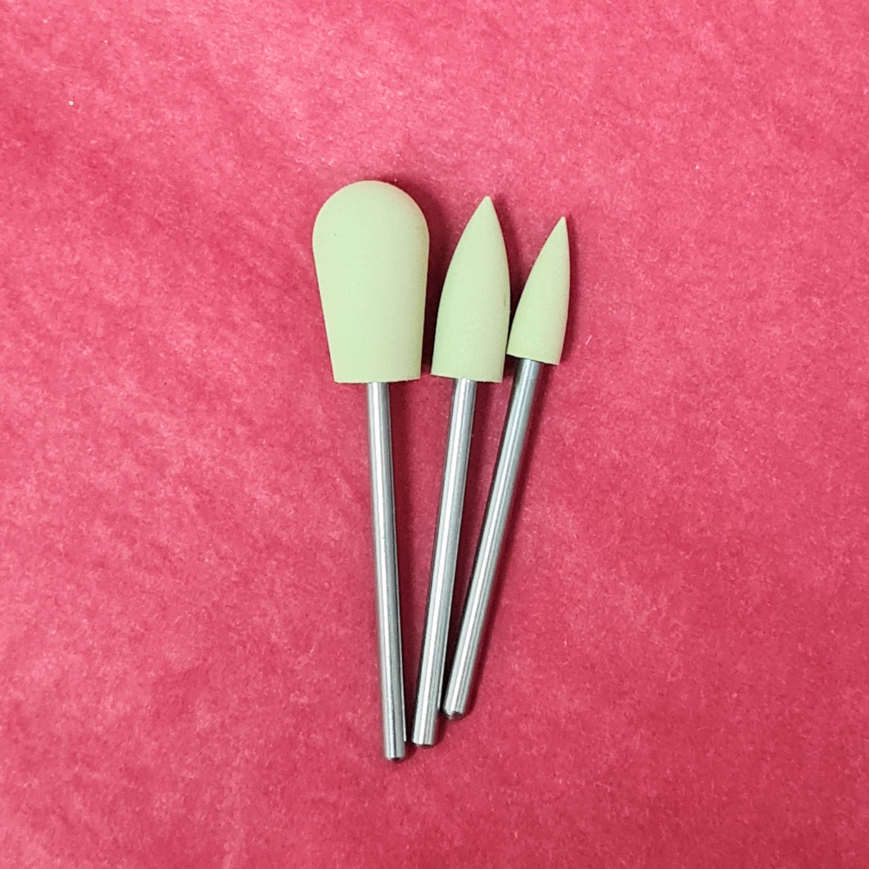 Polisher drill bits for E-filemanicure, 3 pcs image 0
