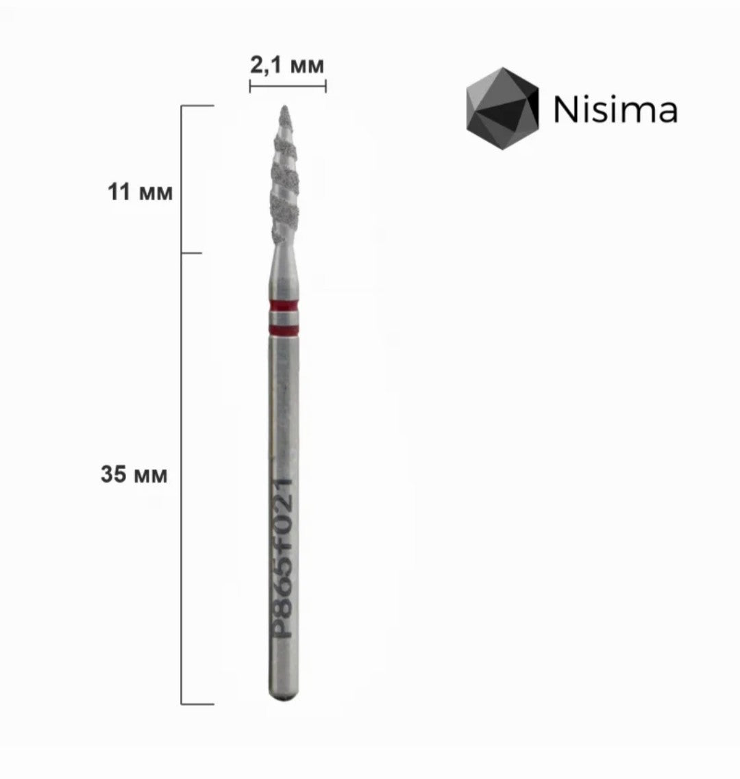 P865m021 Diamond drill bits Tornado red image 1