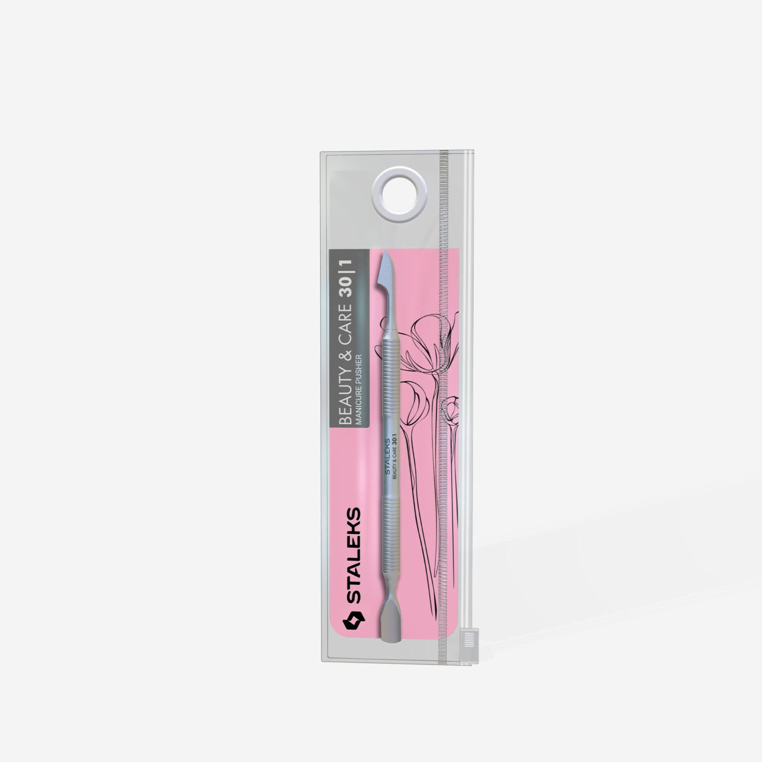 PBC-30/1 | Manicure pusher BEAUTY & CARE 30 TYPE 1 (rounded narrow pusher and cleaner)