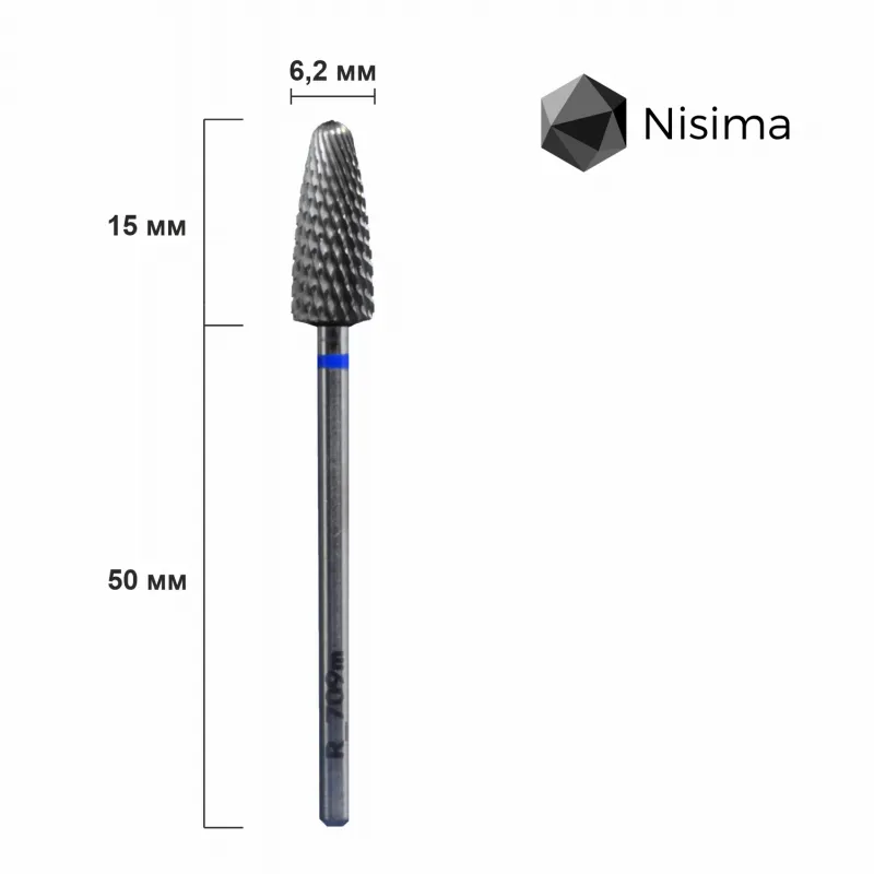 L(R)_709m Carbide drill bit corn, blue image 1