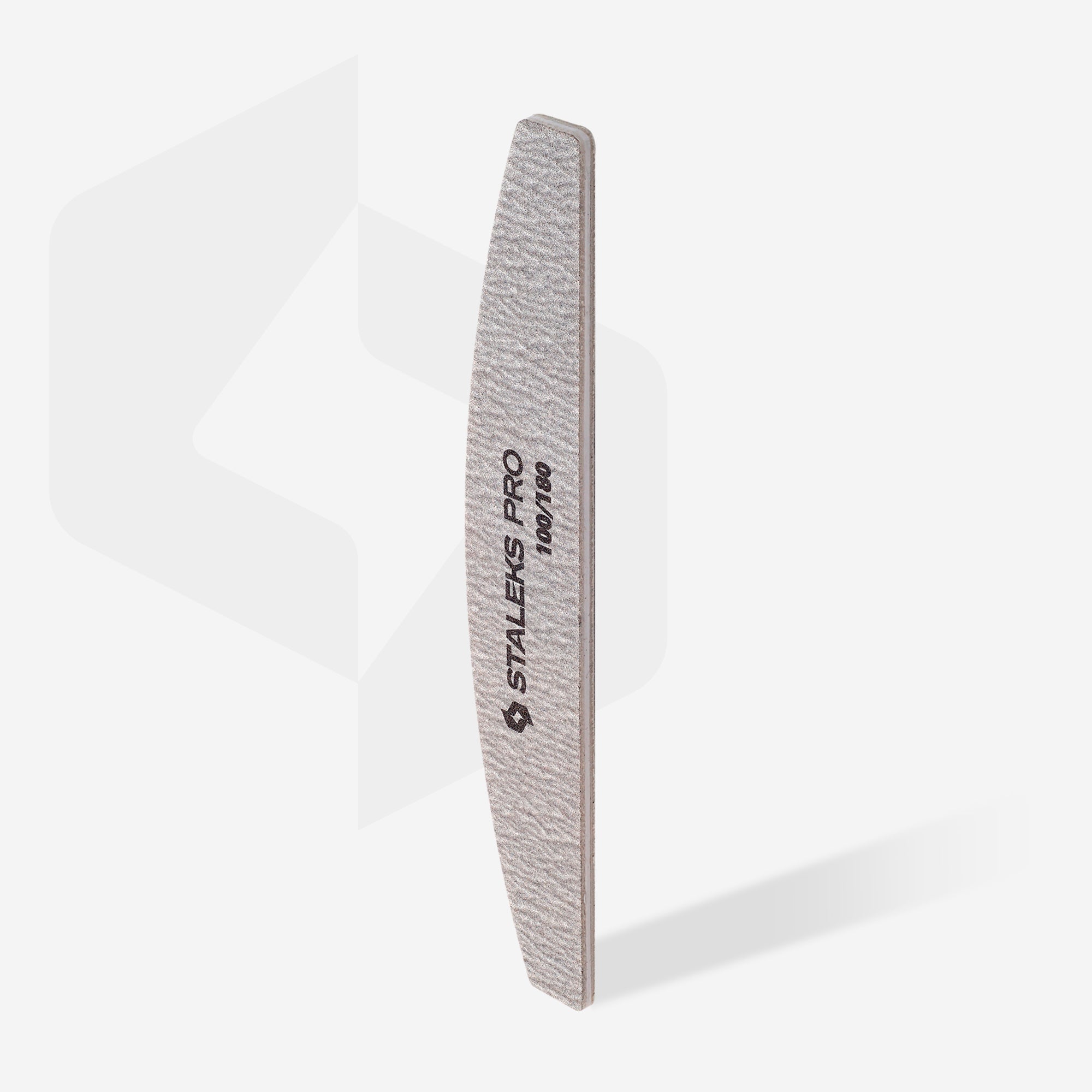 NFB-41/1 Mineral crescent nail file SMART 100/180 grit, 5pcs/set image 1