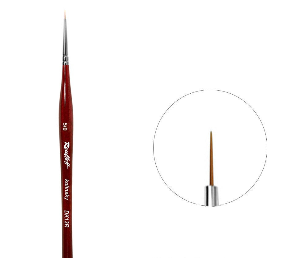 DK13R N.5/0 Roubloff Brush, Kolinsky, round image 0