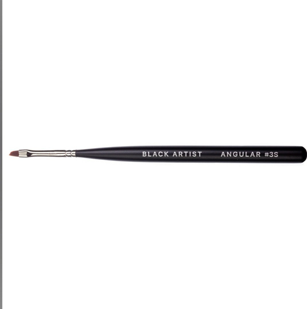 Gel brush Black Artist N 3S, for gel modeling, Beveled image 1