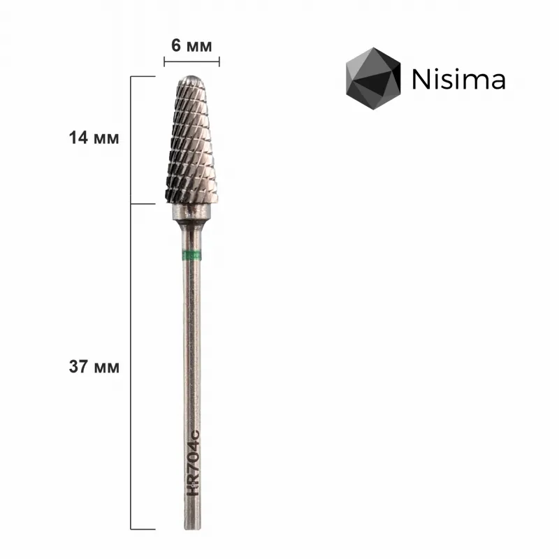 Hr704c Carbide drill bit, cone, green image 1