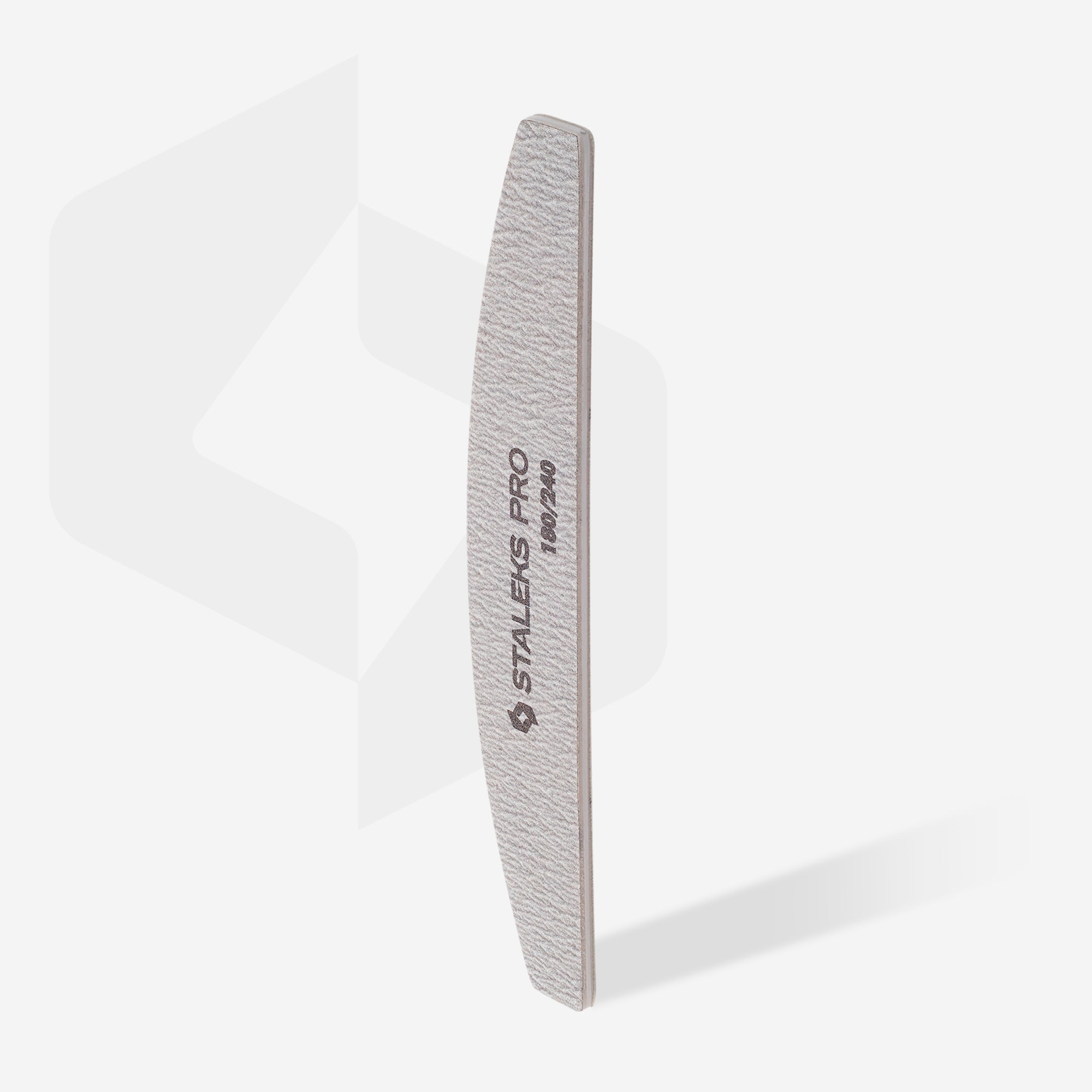 NFB-41/2 Mineral crescent nail file SMART 180/240 grit, 5pcs/set image 1