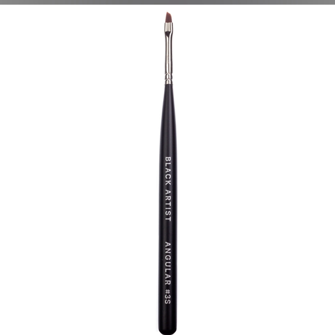 Gel brush Black Artist N 3S, for gel modeling, Beveled image 2