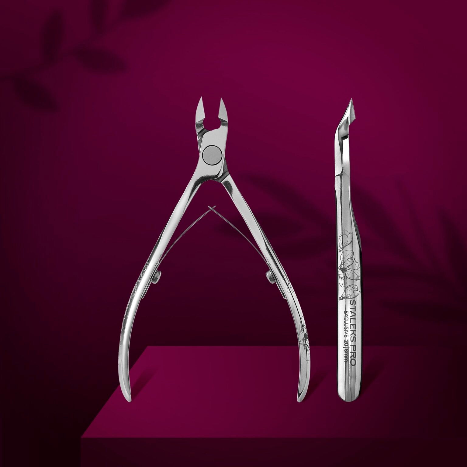 Professional cuticle nippers EXCLUSIVE 20 8 mm (magnolia)