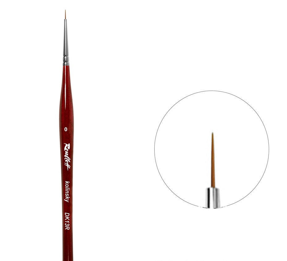 DK13R  N.0    Roubloff Brush, Kolinsky, round image 0