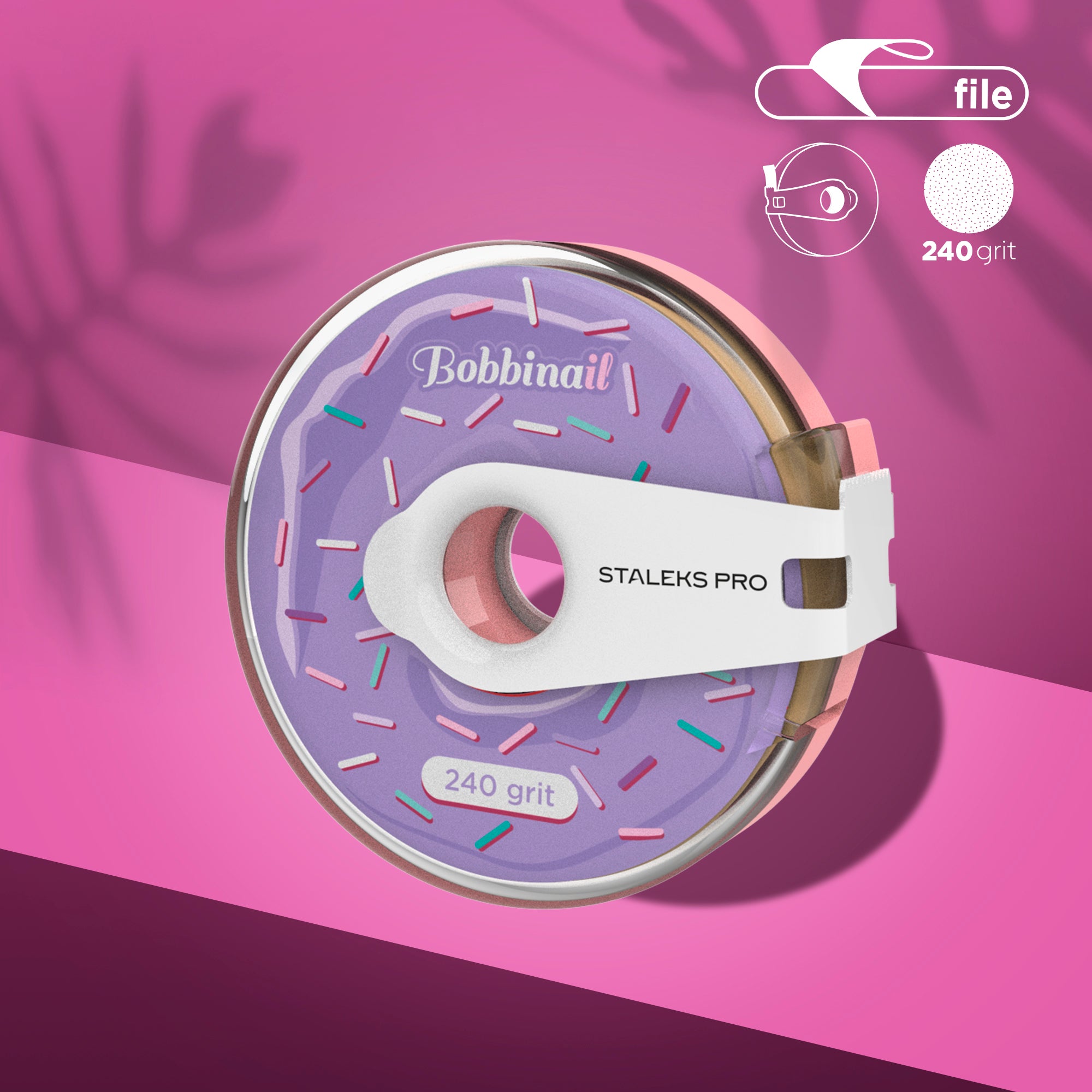 AT-240 Nail file refill roll in a plastic case for metal base MBE-20 image 0