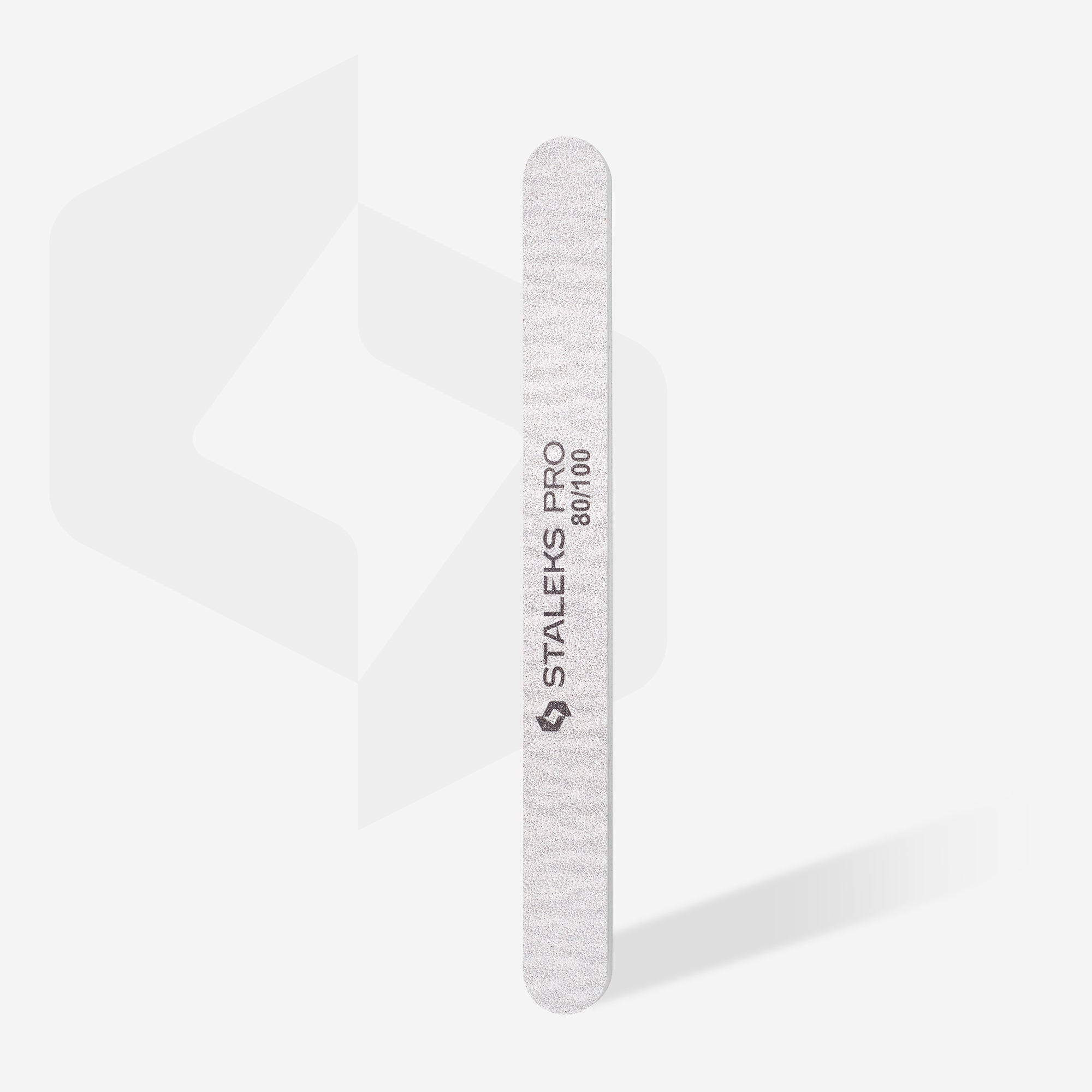 NFB-21/5  Mineral straight nail file SMART 80/100 grit, 5 pcs/set image 1