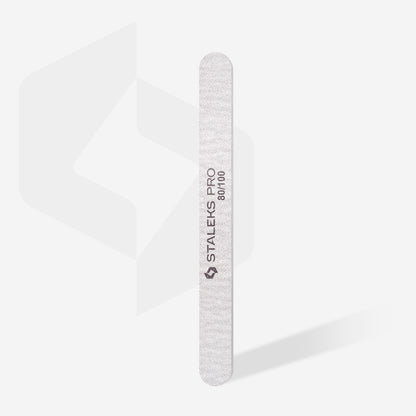 NFB-21/5  Mineral straight nail file SMART 80/100 grit, 5 pcs/set image 1