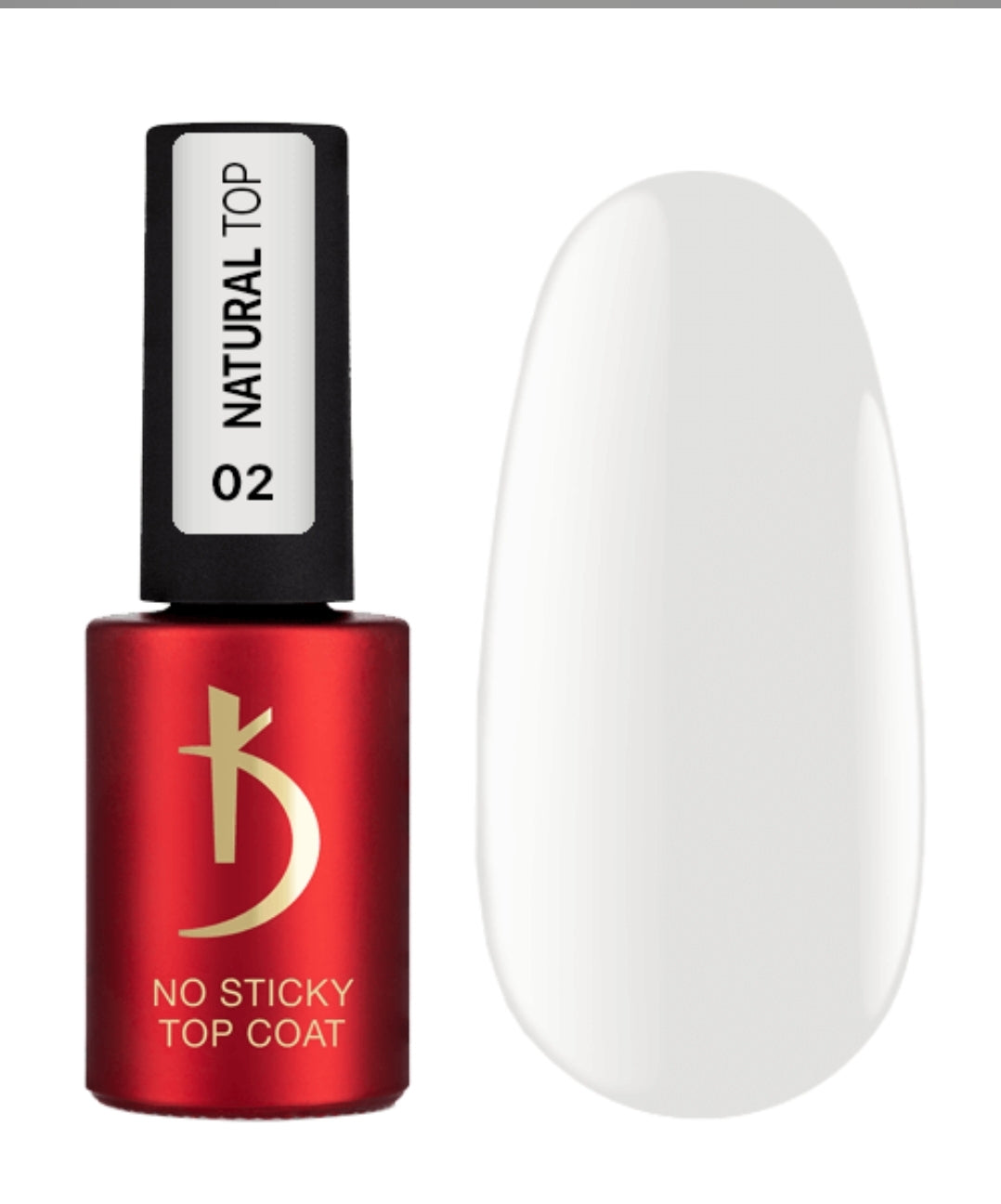 "Natural Top" 02, Top coat without sticky layer,  7 ml image 0