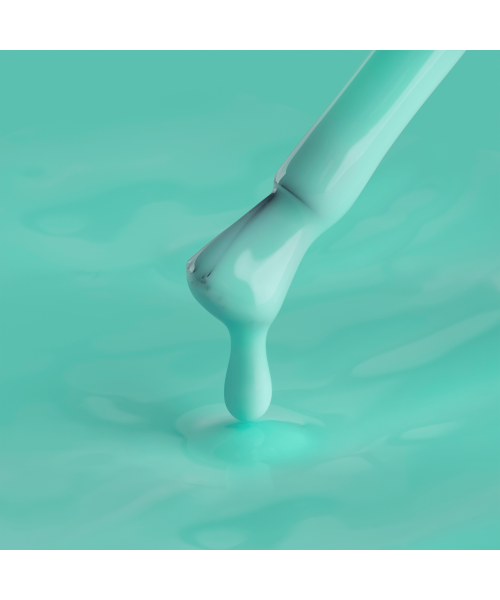 Color Rubber Base gel,  Mint,  7 ml image 2