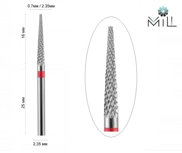21013DLX Carbide drill bit needle  red image 0