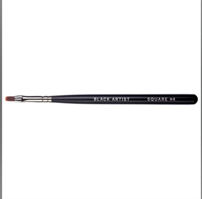 Gel brush Black Artist, 4 , flat, nylon pile image 1