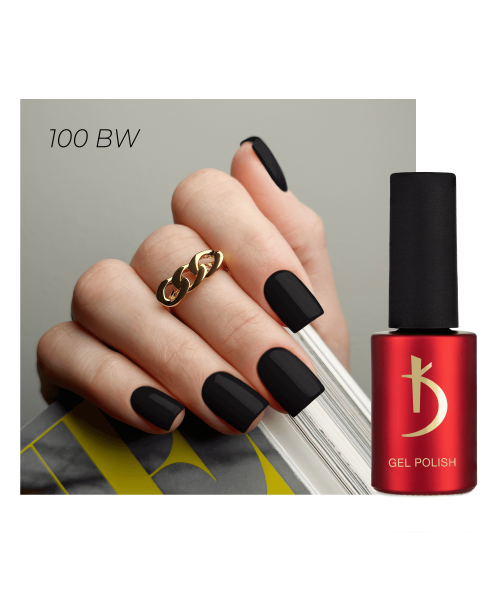 100BW Gel Polish Black and White 7 ml image 0