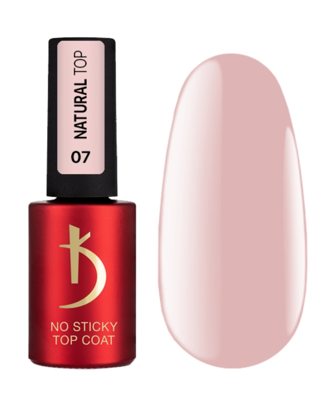 "Natural Top" 07, Top coat without sticky layer,  7 ml image 0
