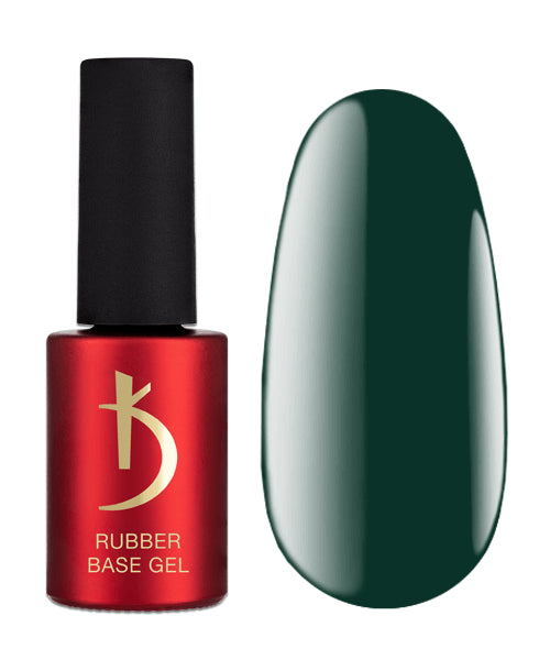 Color Rubber Base gel , Forest Green,  7 ml image 0