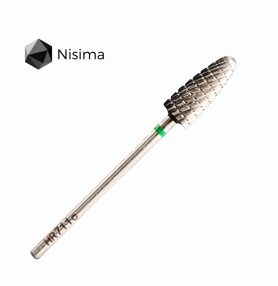 Hr711cK Carbide Drill bit Green rounded corn, medium notch image 0