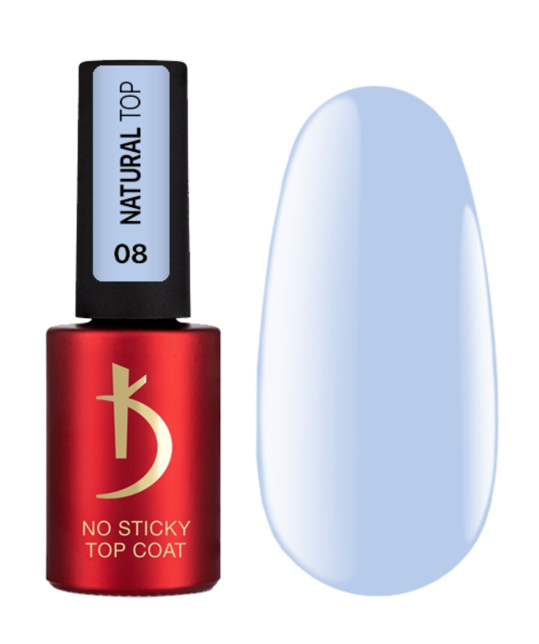 "Natural Top" 08, Top coat without sticky layer,  7 ml image 0