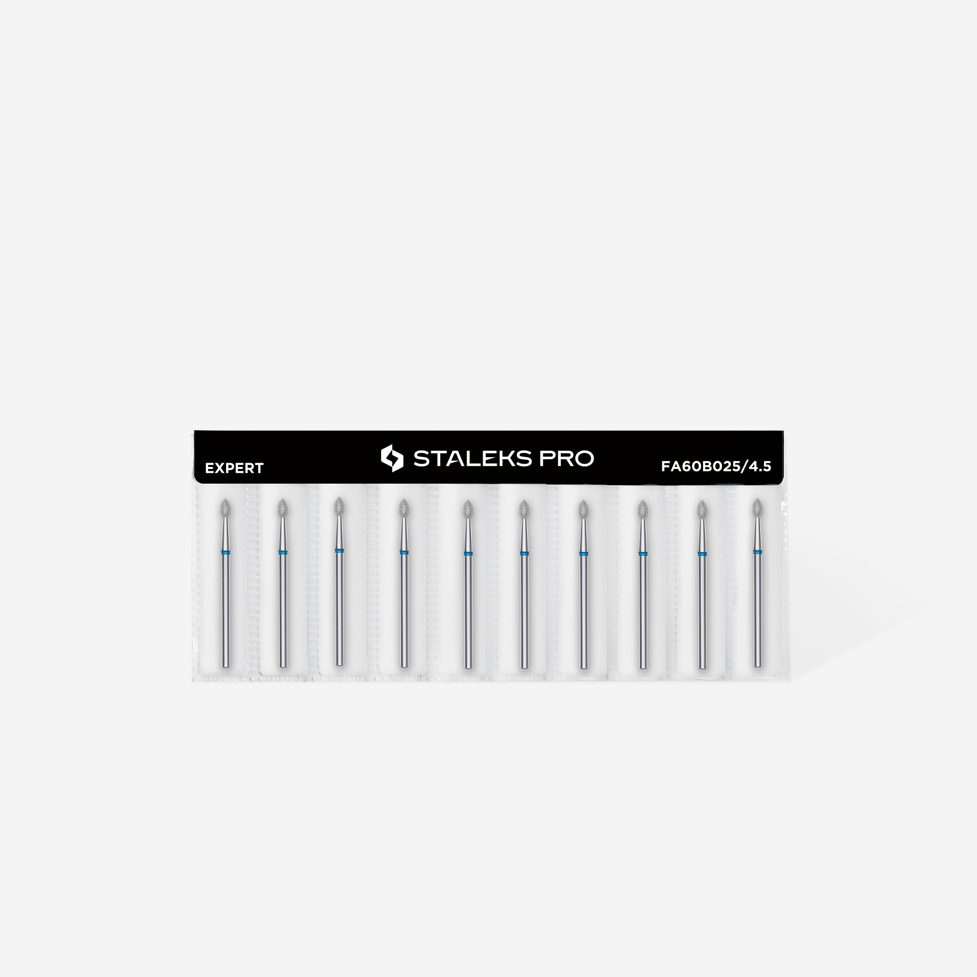 Diamond nail drill bit pointed bud blue EXPERT head diameter 2.5 mm / working part 4.5 mm