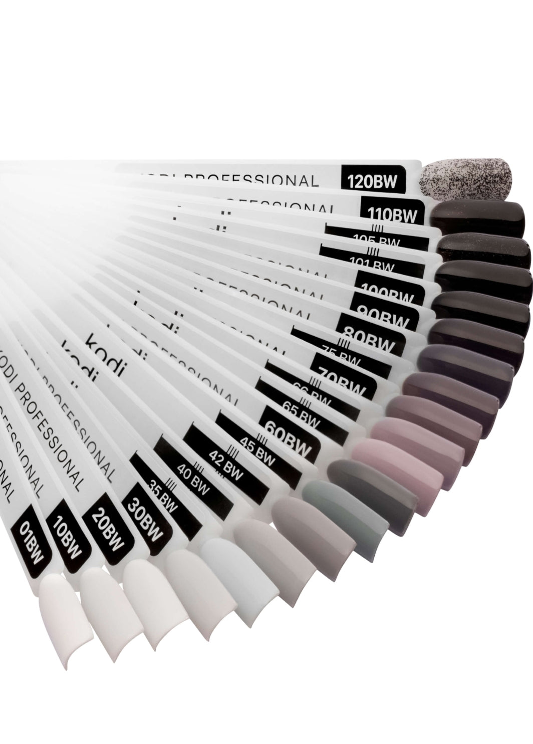 Palette of gel polishes "Black and White " 23 tips  image 1