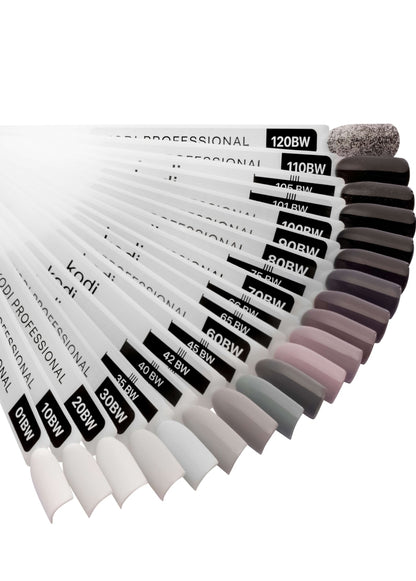 Palette of gel polishes "Black and White " 23 tips  image 1