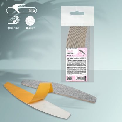 DF-40-180  Disposable files for crescent nail file SMART 30 pcs image 0