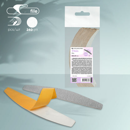 DF-42-240 smart Disposable files for crescent nail file Staleks 240gr image 0