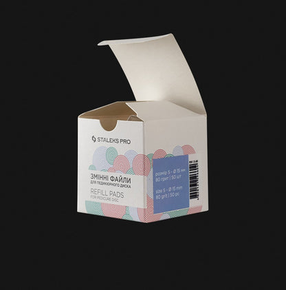 PDF-10-80  REFILL PADS FOR PEDICURE DISC STALEKS PRO XS 80 GRIT (50 PC) image 2
