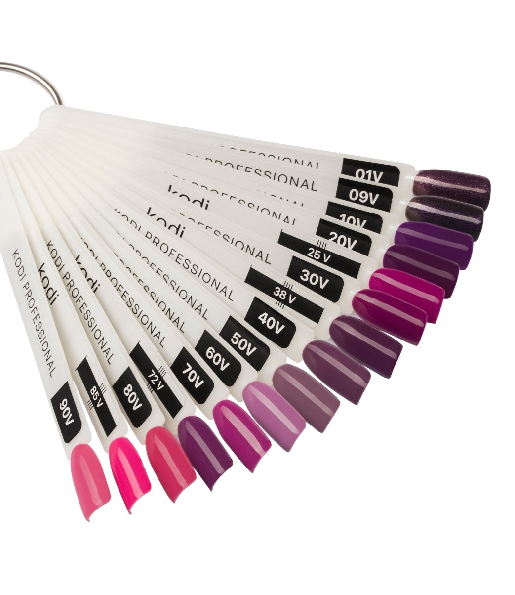Palette of gel polishes "Violet" 11 tips image 1