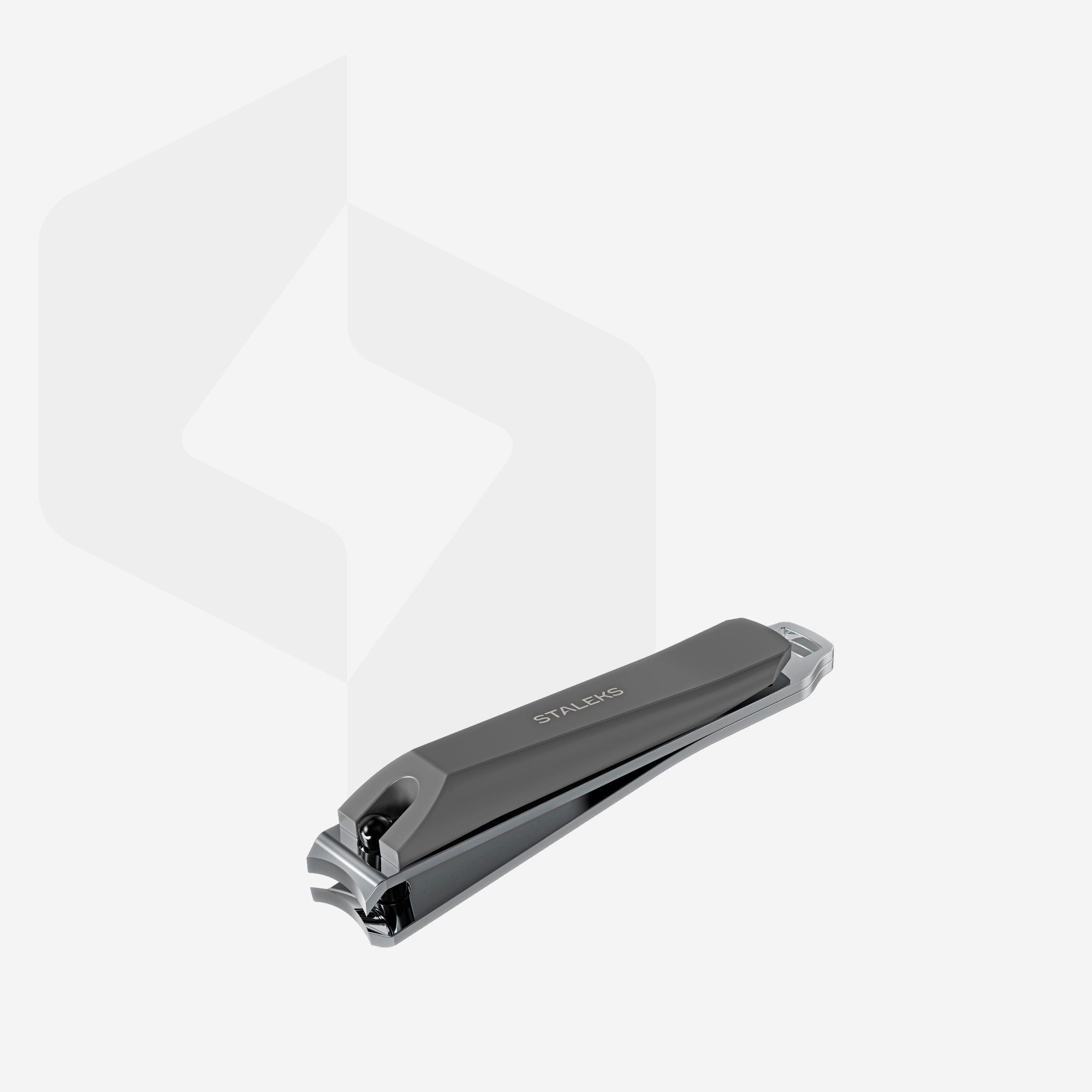 Nail clipper large with matte handle and nail file BEAUTY & CARE 51