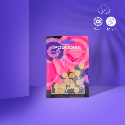 PDF-10-80  REFILL PADS FOR PEDICURE DISC STALEKS PRO XS 80 GRIT (50 PC) image 0