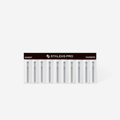 Diamond nail drill bit ball blue EXPERT head diameter 3.5 mm