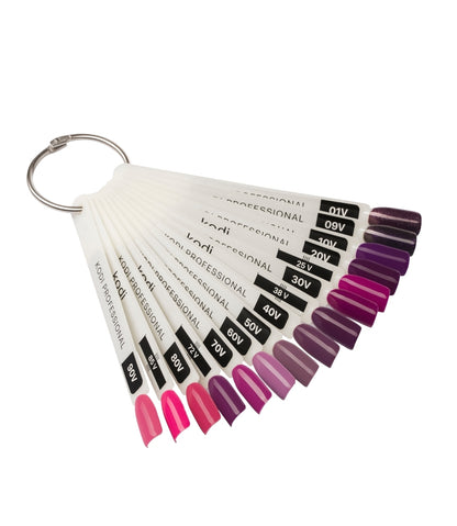 Palette of gel polishes "Violet" 11 tips image 0