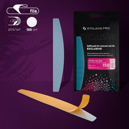 DFEX-40-150  Disposable files for crescent nail file (soft base) 30pcs  150 gr image 0