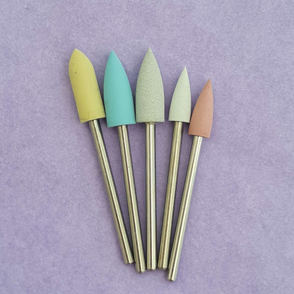 Polisher drill bits for E-file manicure/pedicure, 5 pcs image 1