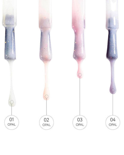 Color rubber base gel OPAL 01, 7ml image 2
