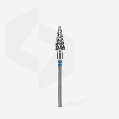 Carbide nail drill bit for left-handed users, cone blue EXPERT head diameter 6 mm / working part 14 mm