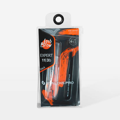 Eyebrow tweezers black EXPERT 11 TYPE 3b (wide bevelled)