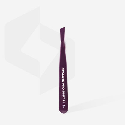 Eyebrow tweezers violet EXPERT 11 TYPE 3v (wide bevelled)