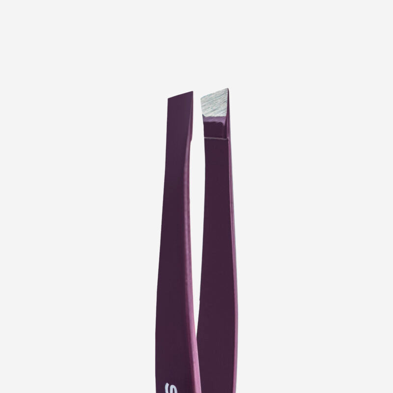 Eyebrow tweezers violet EXPERT 11 TYPE 3v (wide bevelled)