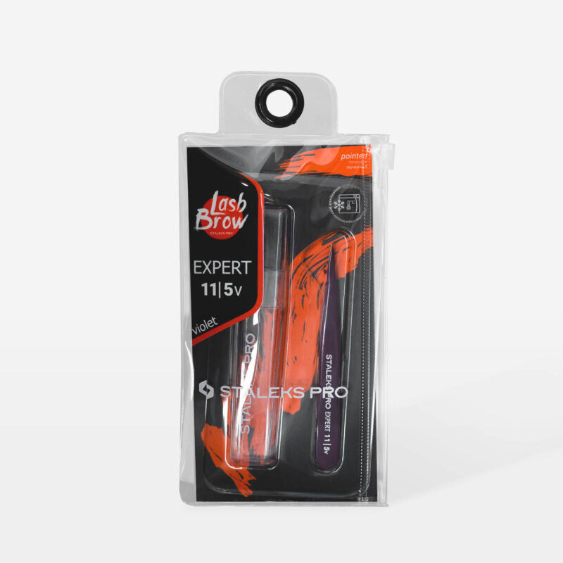 Eyebrow tweezers violet EXPERT 11 TYPE 5v (point)